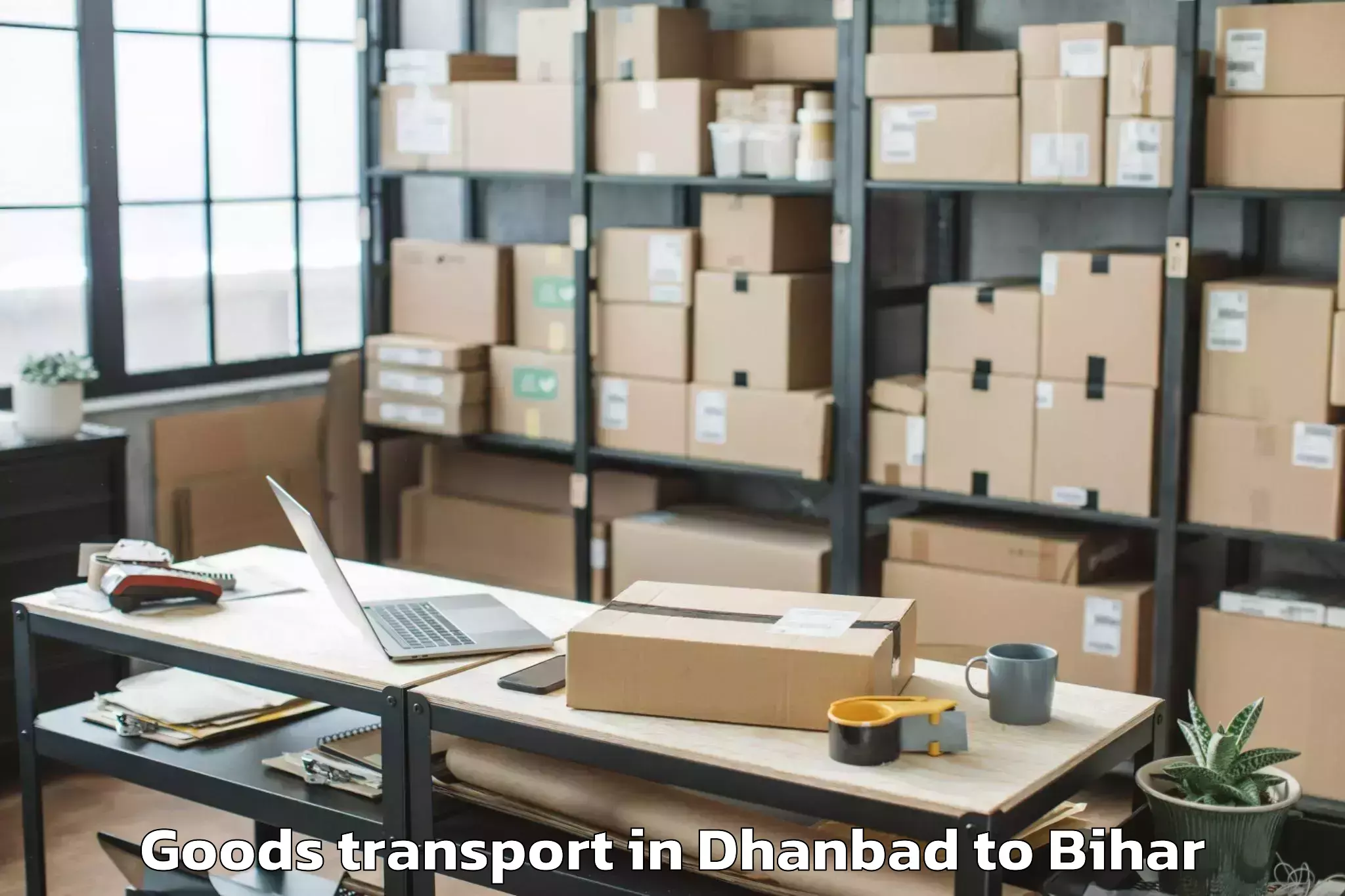 Professional Dhanbad to Bibhutpur Goods Transport